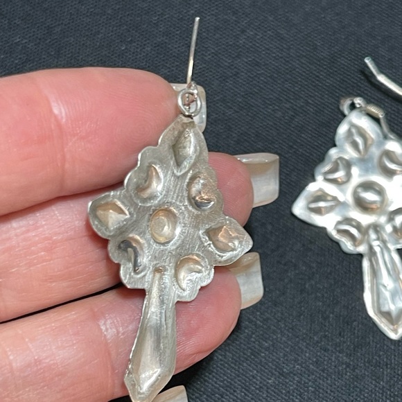 SOLD…..Navajo Sterling Earrings - Picture 4 of 5